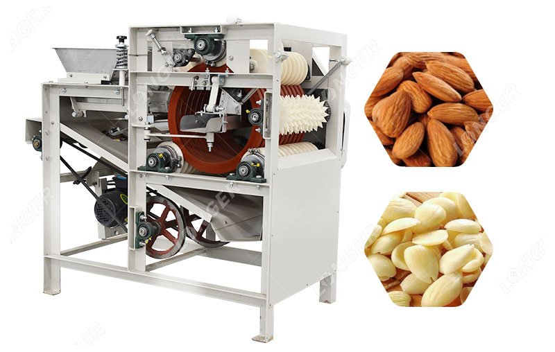 Peladora de almendras industrial Máquina eliminación de piel