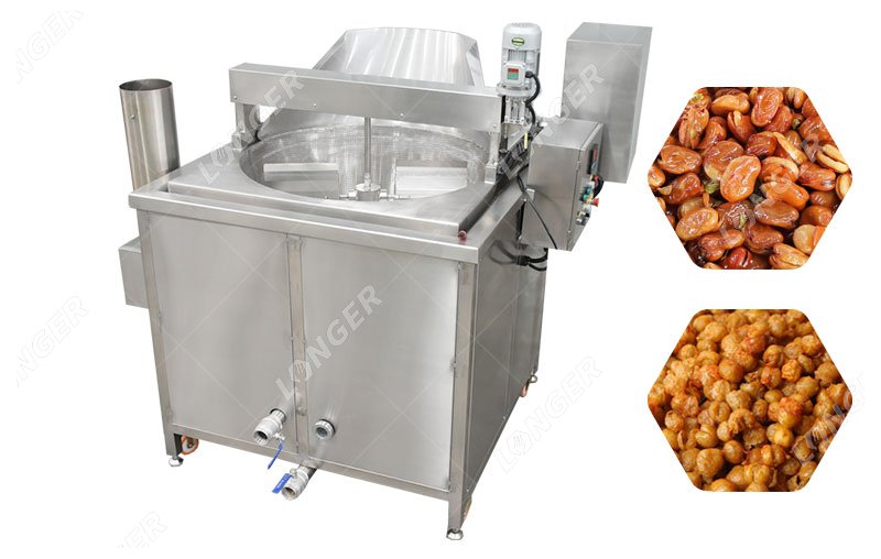 máquina freidora de garbanzos tipo lote
