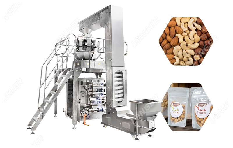  Máquina envasadora de frutos secos y nueces 15-80 sacos/min