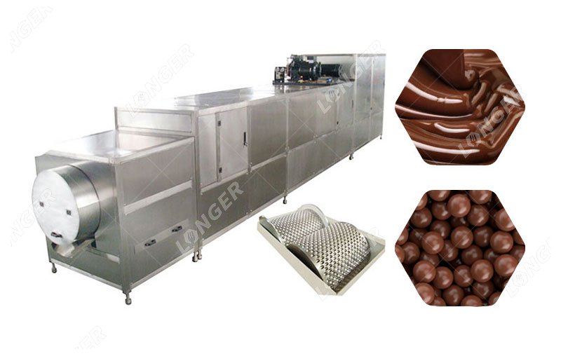Máquina formadora de hacer bolas de frijol chocolate automática