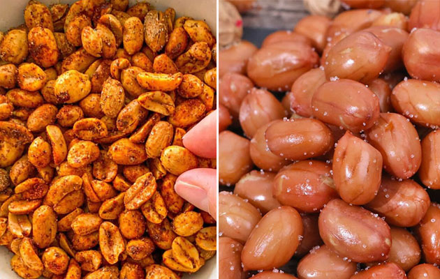 Cómo hacer maní frito crujiente en las fábricas