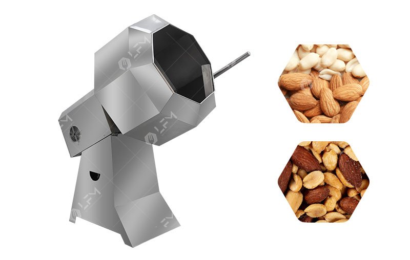 Máquina para aromatizar maní y almendras, semiautomática