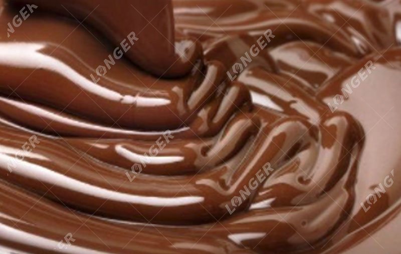 Masa de cacao derretida.