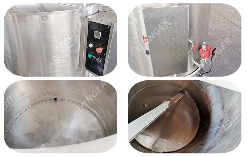 máquina para derretir chocolate industrial