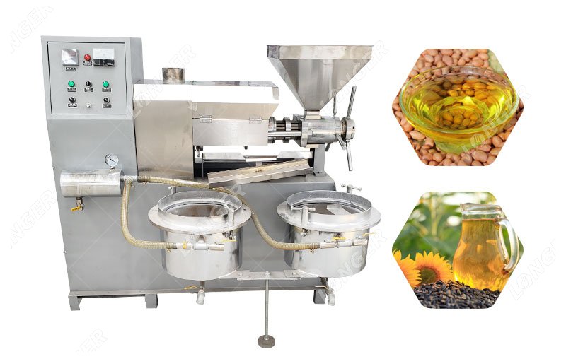 Máquina para extraer aceite de mani semilla de girasol 65-700 kg/h