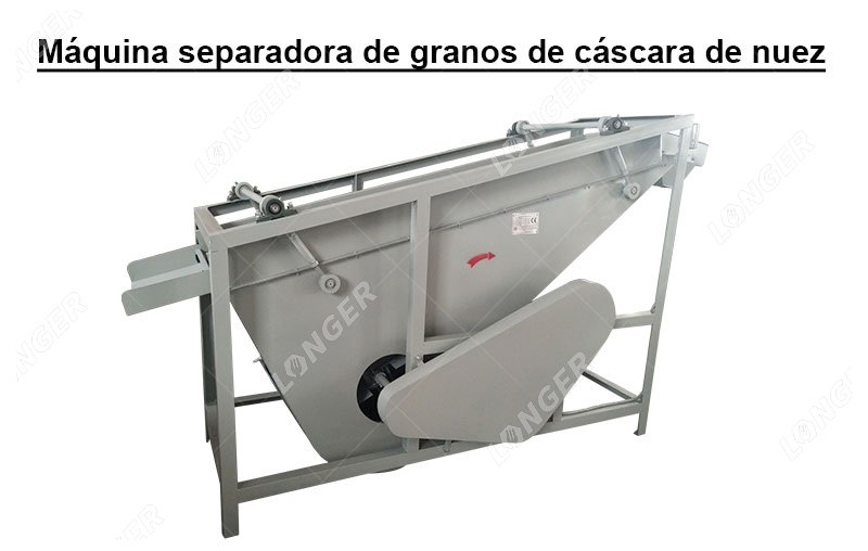Máquina separadora de granos de cáscara de nuez