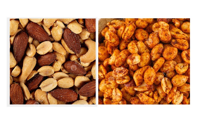 Máquina para aromatizar maní y almendras